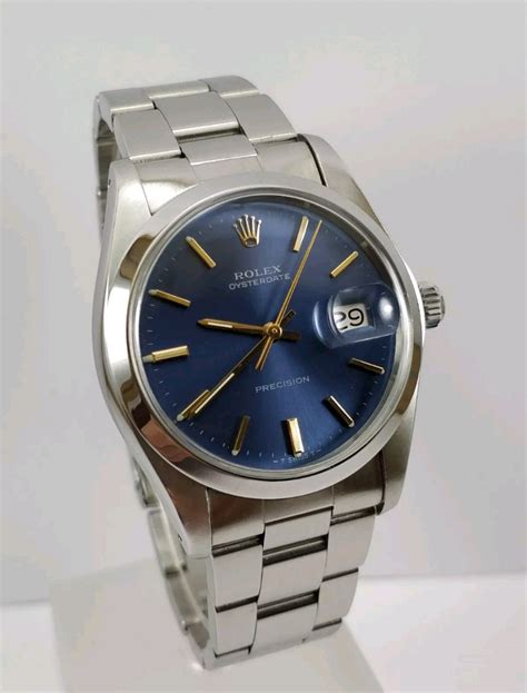 rolex 6694 blue dial|rolex oysterdate.